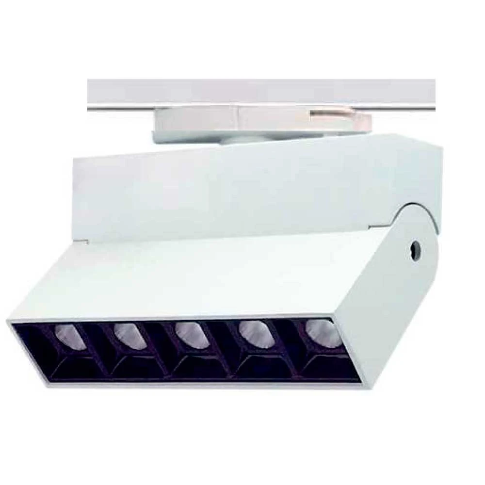 Cube series - Σποτ Ράγας 10W LED COB Με Τριφασικό Αντάπτορα Λευκό - UNIVERSE