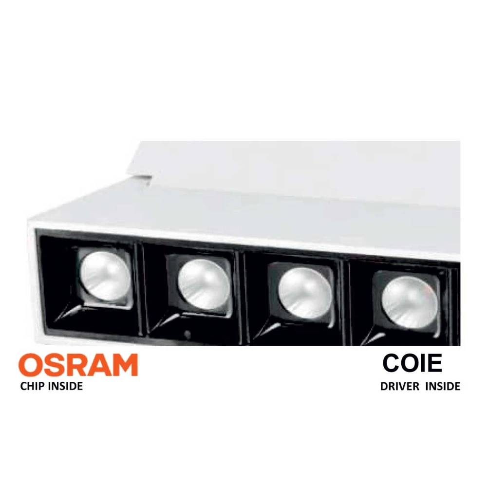 Cube series - Σποτ Ράγας 10W LED COB Με Τριφασικό Αντάπτορα Λευκό - UNIVERSE