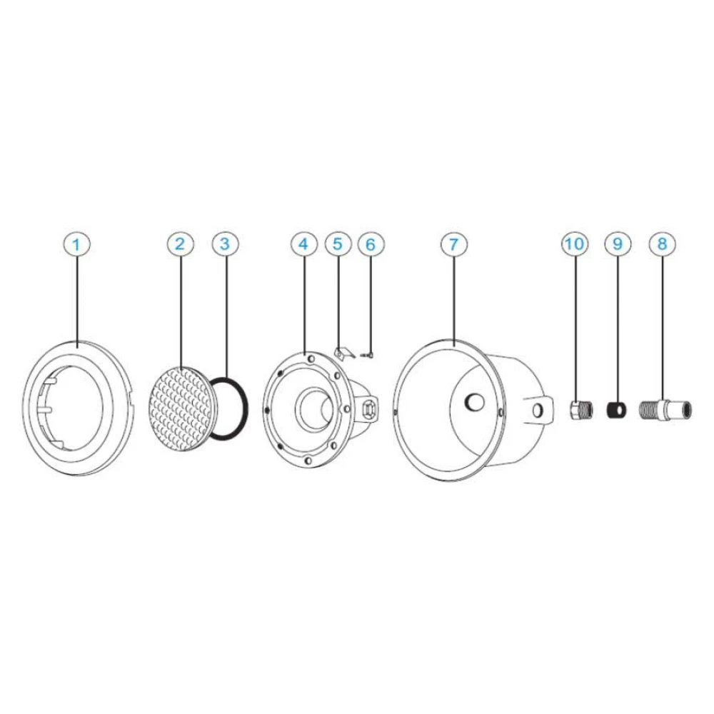 Φωτιστικό Πισίνας χωρίς Λάμπα Φ27εκ Λευκό - Universe