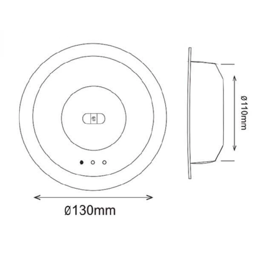 Επαναφορτιζόμενo χωνευτο/εξωτερικό φωτιστικo LED με μπαταρία λιθίου 3W - Universe