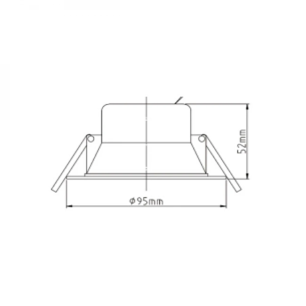 Χωνευτό φωτιστικό με LED κινητό CCT SWITCH 7W IP40 38° UNIVERSE