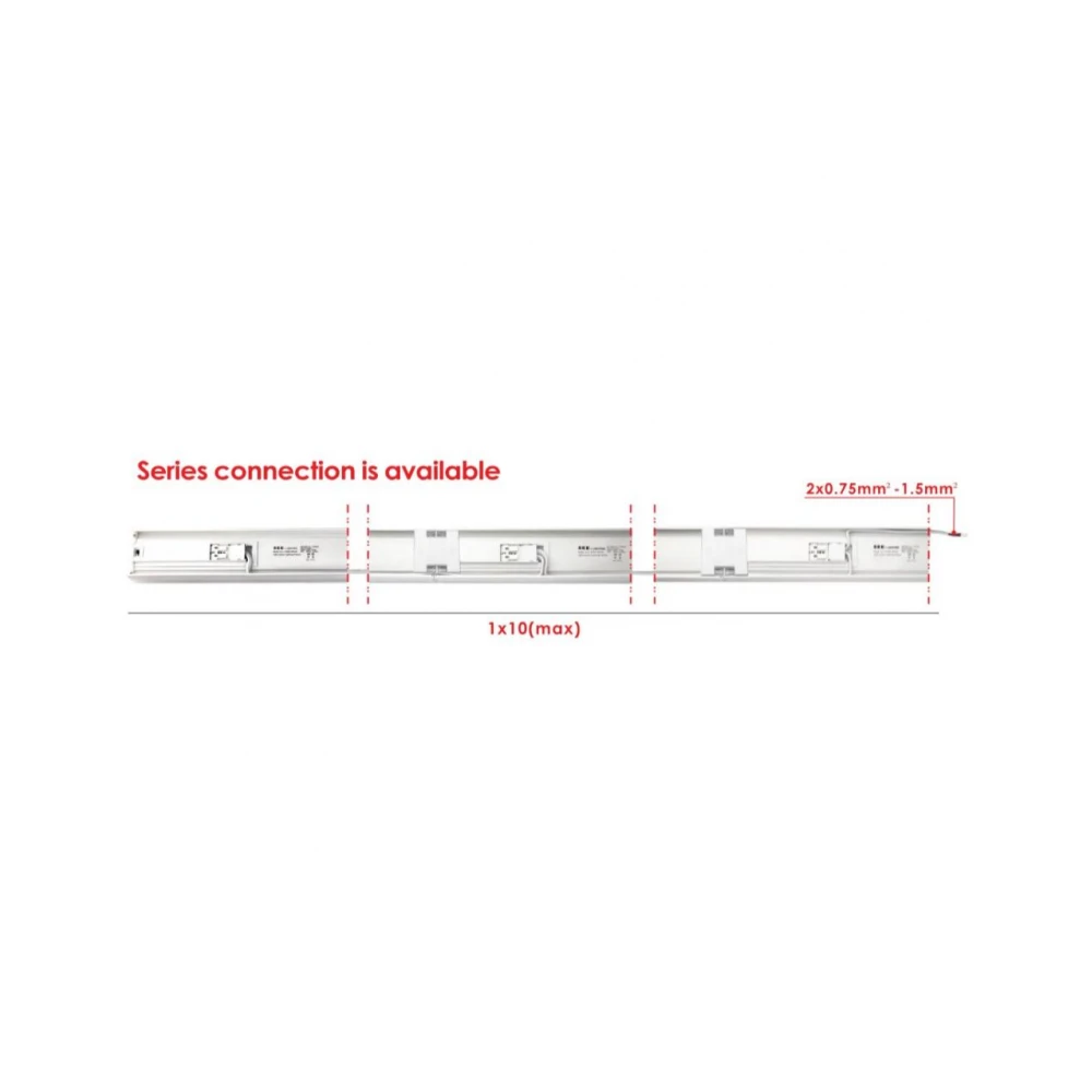 ΦΩΤΙΣΤΙΚΟ ΓΡΑΜΜΙΚΟ 1190X60 LED 35W 3CCT 230V ΜΑΥΡΟ UNIVERSE