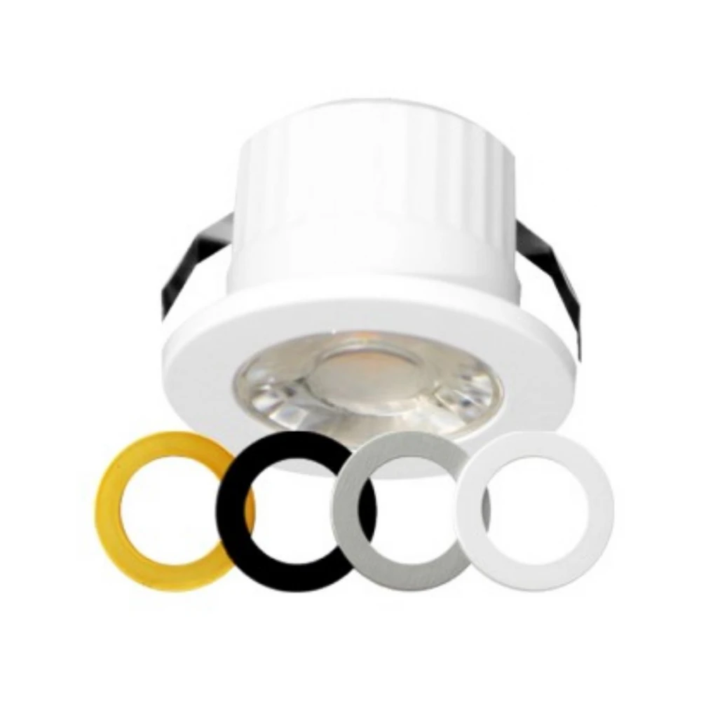 SPOT ΧΩΝΕΥΤΟ LED Φ3,5 3W 270lm 38° 3CCT 3000K-4000K-6000K ΠΛΑΣΤΙΚΟ ΛΕΥΚΟ/ΑΣΗΜΙ/ΜΑΥΡΟ/ΧΡΥΣΟ UNIVERSE