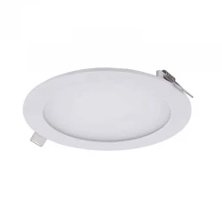 18W LED SMD Στρογγυλό Χωνευτό Slim Panel Σε Λευκό Χρώμα Θερμό Λευκό 3000K 120º 240V IP20 UNIVERSE