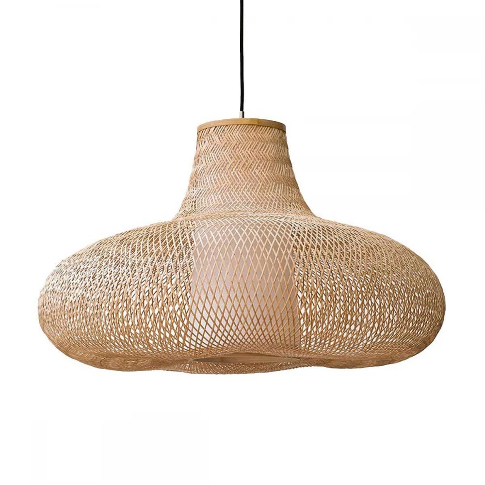 Κρεμαστό Φωτιστικό Μονόφωτο Από Bamboo Σε Φυσικό Χρώμα D98cm MAY Large - Ay illuminate