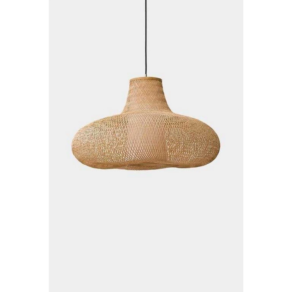 Κρεμαστό Φωτιστικό Μονόφωτο Από Bamboo Σε Φυσικό Χρώμα D72cm MAY Small - Ay illuminate