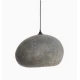 Κρεμαστό Φωτιστικό Μονόφωτο Από Ανακυκλωμένο Χαρτόνι σε Γκρι Χρώμα PEBBLE Large - Ay illuminate
