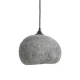 Κρεμαστό Φωτιστικό Μονόφωτο Από Ανακυκλωμένο Χαρτόνι σε Γκρι Χρώμα PEBBLE Small - Ay illuminate