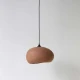 Κρεμαστό Φωτιστικό Μονόφωτο Από Ανακυκλωμένο Χαρτόνι σε Terracotta Χρώμα PEBBLE Medium - Ay illuminate