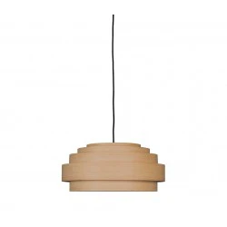Κρεμαστό Φωτιστικό Μονόφωτο Από Bamboo Φ50cm 1xE27 THIN WOOD Medium - Ay illuminate