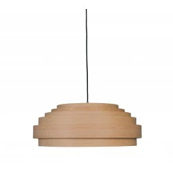 Κρεμαστό Φωτιστικό Μονόφωτο Από Bamboo Φ70cm 1xE27 THIN WOOD Large - Ay illuminate
