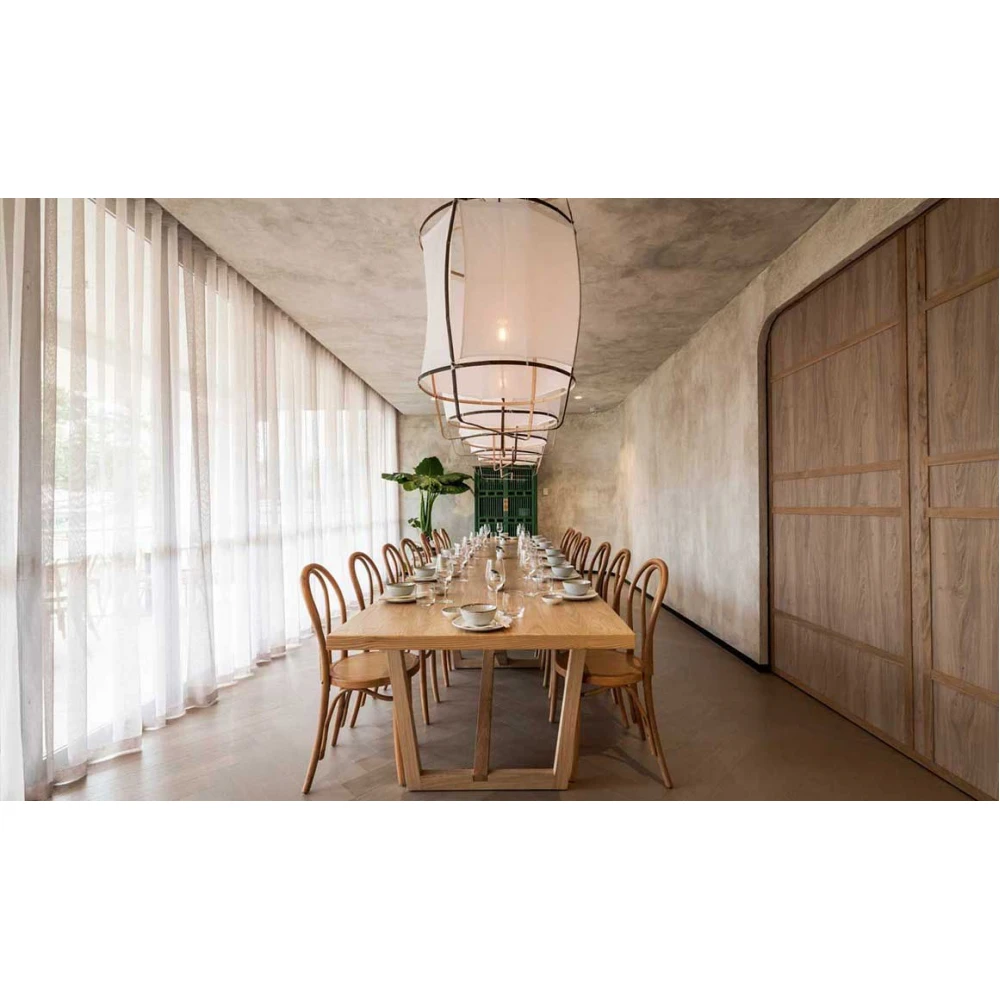 Κρεμαστό Φωτιστικό Μονόφωτο Από Bamboo Και Βαμβακερό Ύφασμα Handmade Φ67cm 1xE27 - Z1 black cotton cover - Ay illuminate