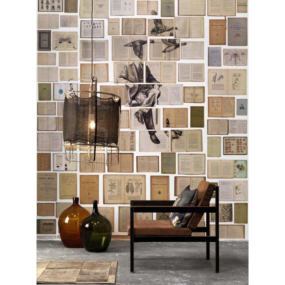 Κρεμαστό Φωτιστικό Μονόφωτο Από Bamboo Και Μετάξι Handmade Φ48,5cm 1xE27 - Z11 black silk cashmere dark - Ay illuminate