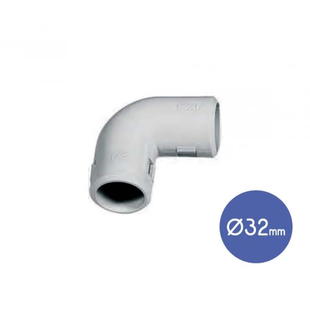 Σύνδεσμος Σωλήνων Γωνία 90 Μοιρών IP40 Φ32 - 100 Τεμάχια - Elettrocanali
