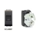 Πρίζα Δικτύου RJ45 CAT6 / UTP 1ΣΤ Μαύρη - ELETTROCANALI