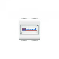 Μπουτόν Εξώθυρας Με Ετικέτα 2ΣΤ 1P Ανοιχτό 250VAC IP20 Λευκό - ELETTROCANALI