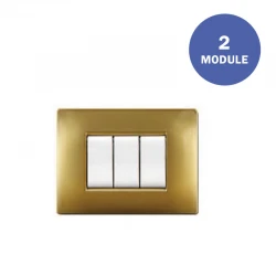 Πλαίσιο Διακόπτη 2ΣΤ Gold Sand Exlusive MY LIFEQ - ELETTROCANALI