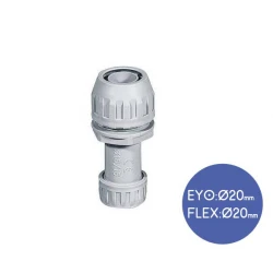 Σύνδεσμος Σωλήνων Ευθύγραμμο Με Σπιράλ Flex Φ20/Φ20 IP65 - Elettrocanali