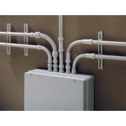 Ρακόρ Για Σωλήνα Σπιράλ Σειρά GX - Γκρι IP65 Φ32mm PG36 - Elettrocanali