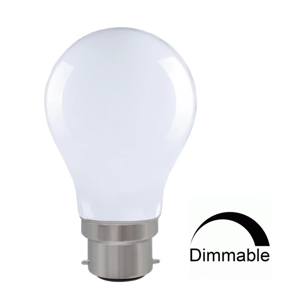 LED Λάμπα Filament A60 7.5W Θερμό B22 Γαλακτερή DIMMABLE Universe