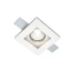 Γύψινο Χωνευτό Σποτ Οροφής Τετράγωνο 100x100mm 1x GU10 max 50W D610 - UNIVERSE