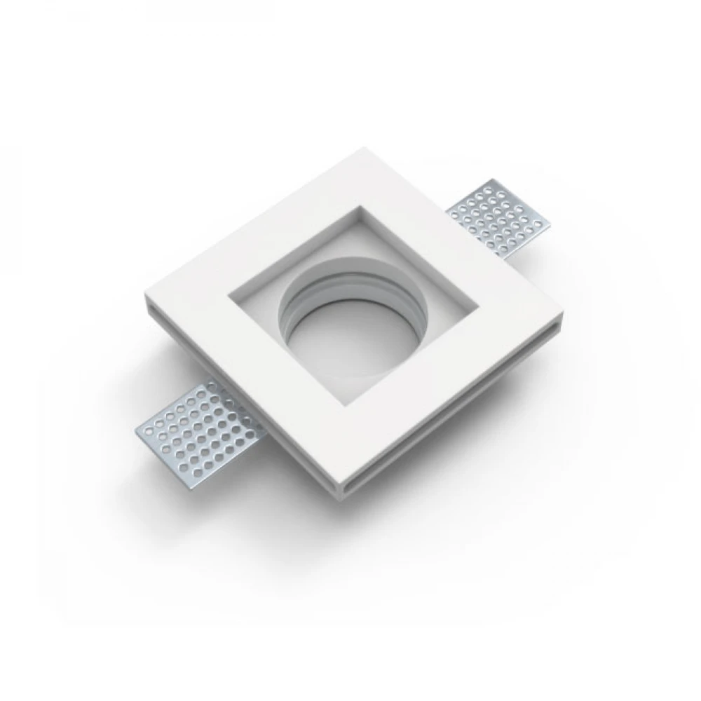 Γύψινο Χωνευτό Σποτ Οροφής Τετράγωνο 100x100mm 1x GU10 max 50W D610 - UNIVERSE
