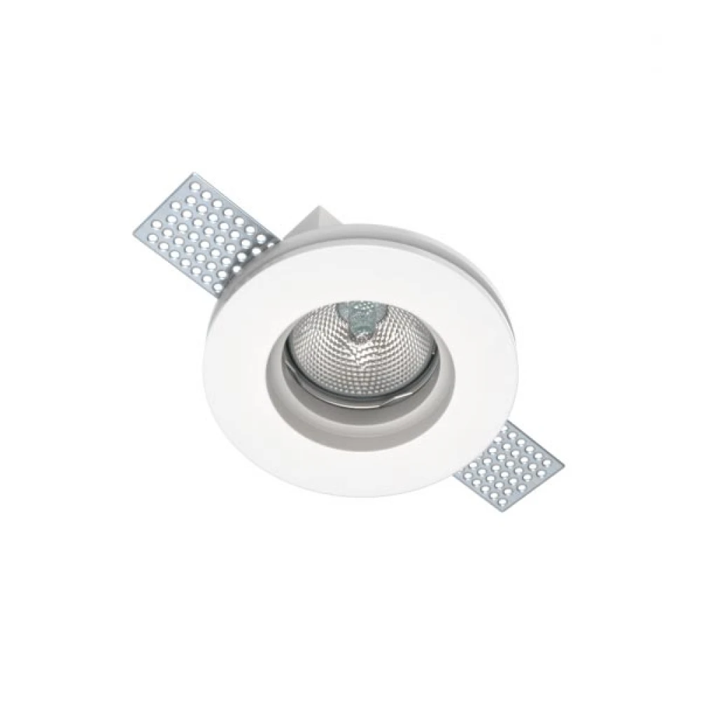 Γύψινο Χωνευτό Σποτ Οροφής Στρογγυλό ø100mm 1x GU10 max 50W D609 - UNIVERSE