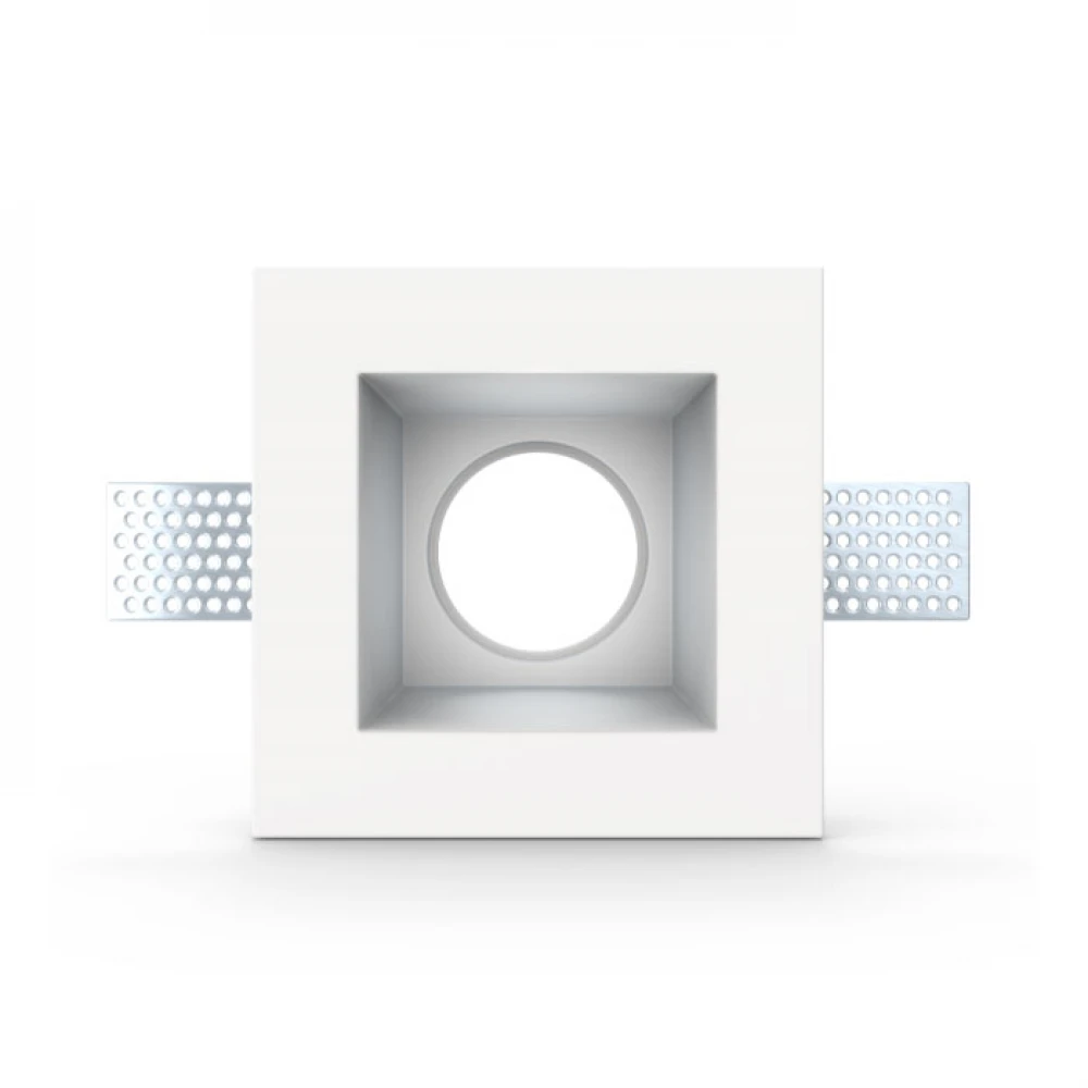 Γύψινο Χωνευτό Σποτ Οροφής Τετράγωνο 120x120mm 1x GU10 max 50W D611 - UNIVERSE