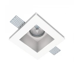 Γύψινο Χωνευτό Σποτ Οροφής Τετράγωνο 120x120mm 1x GU10 max 50W D611 - UNIVERSE