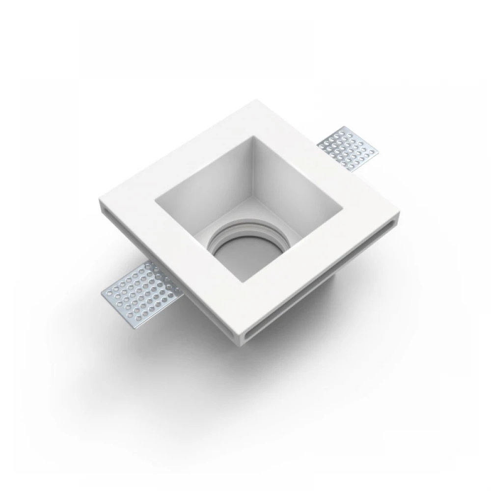 Γύψινο Χωνευτό Σποτ Οροφής Τετράγωνο 120x120mm 1x GU10 max 50W D611 - UNIVERSE