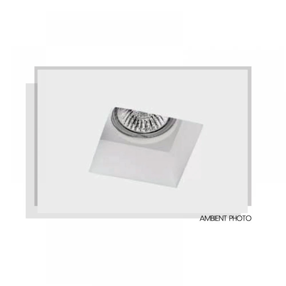 Γύψινο Χωνευτό Σποτ Οροφής Τετράγωνο 120x120mm 1x GU10 max 50W D611 - UNIVERSE
