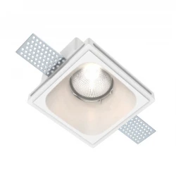 Γύψινο Χωνευτό Σποτ Οροφής Τετράγωνο 100x100mm 1x GU10 max 50W D665 - UNIVERSE