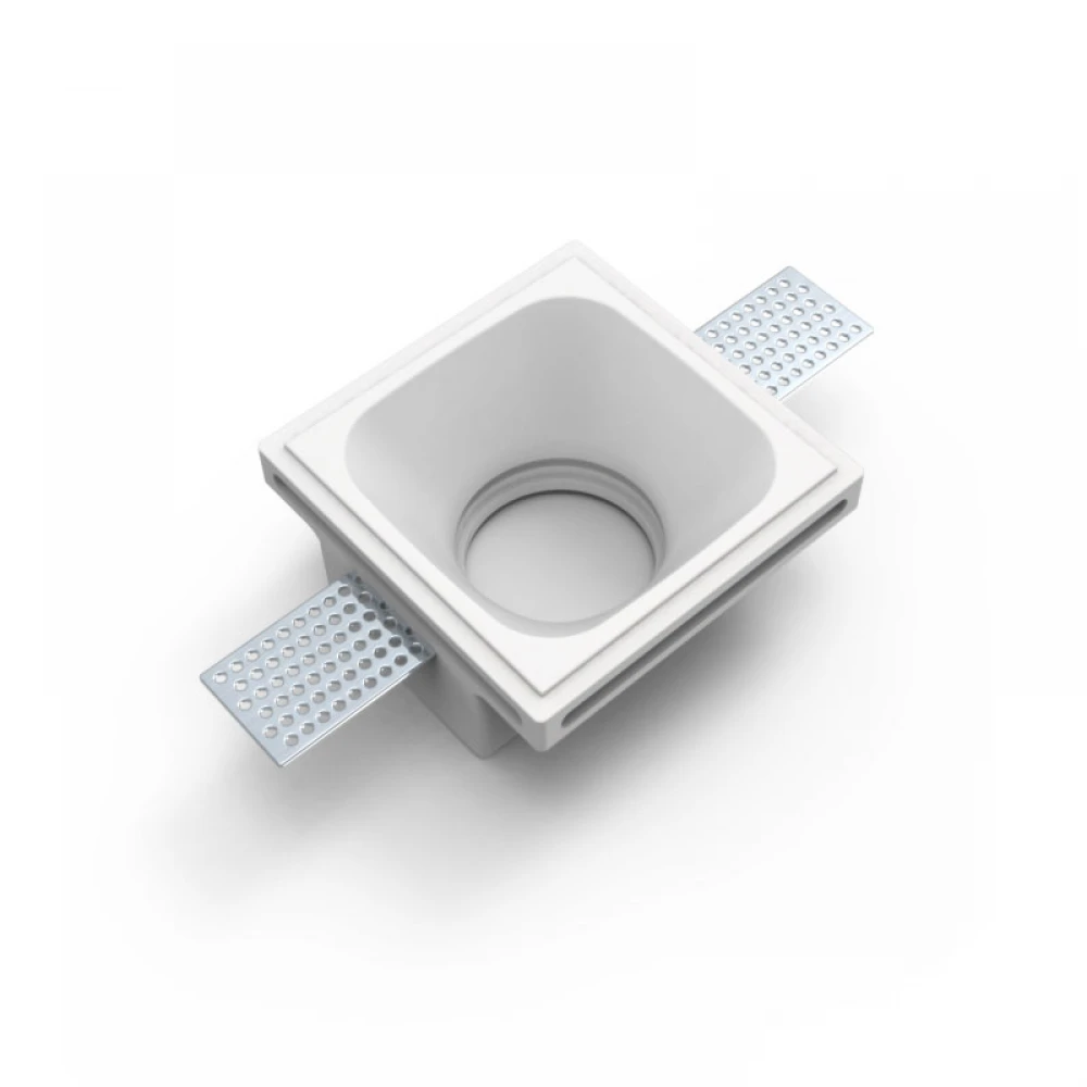 Γύψινο Χωνευτό Σποτ Οροφής Τετράγωνο 100x100mm 1x GU10 max 50W D665 - UNIVERSE