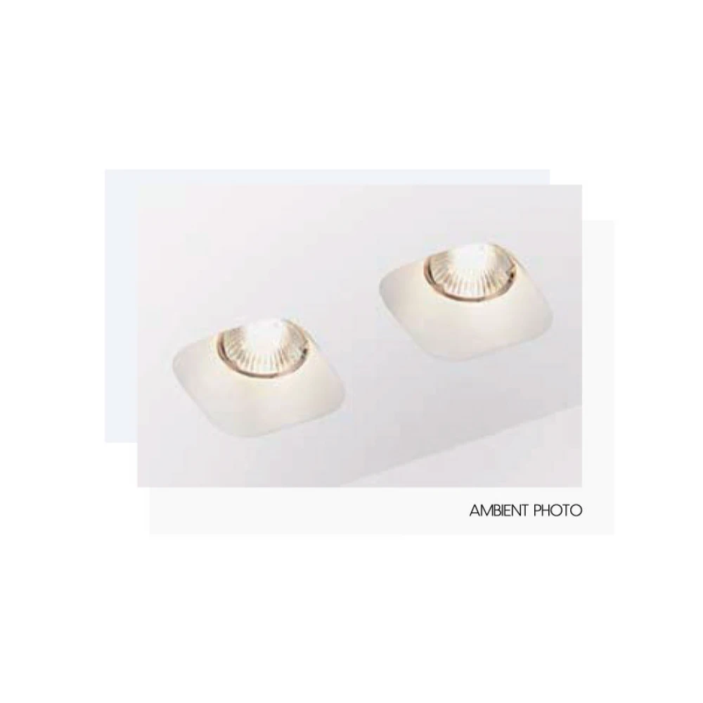 Γύψινο Χωνευτό Σποτ Οροφής Τετράγωνο 100x100mm 1x GU10 max 50W D665 - UNIVERSE