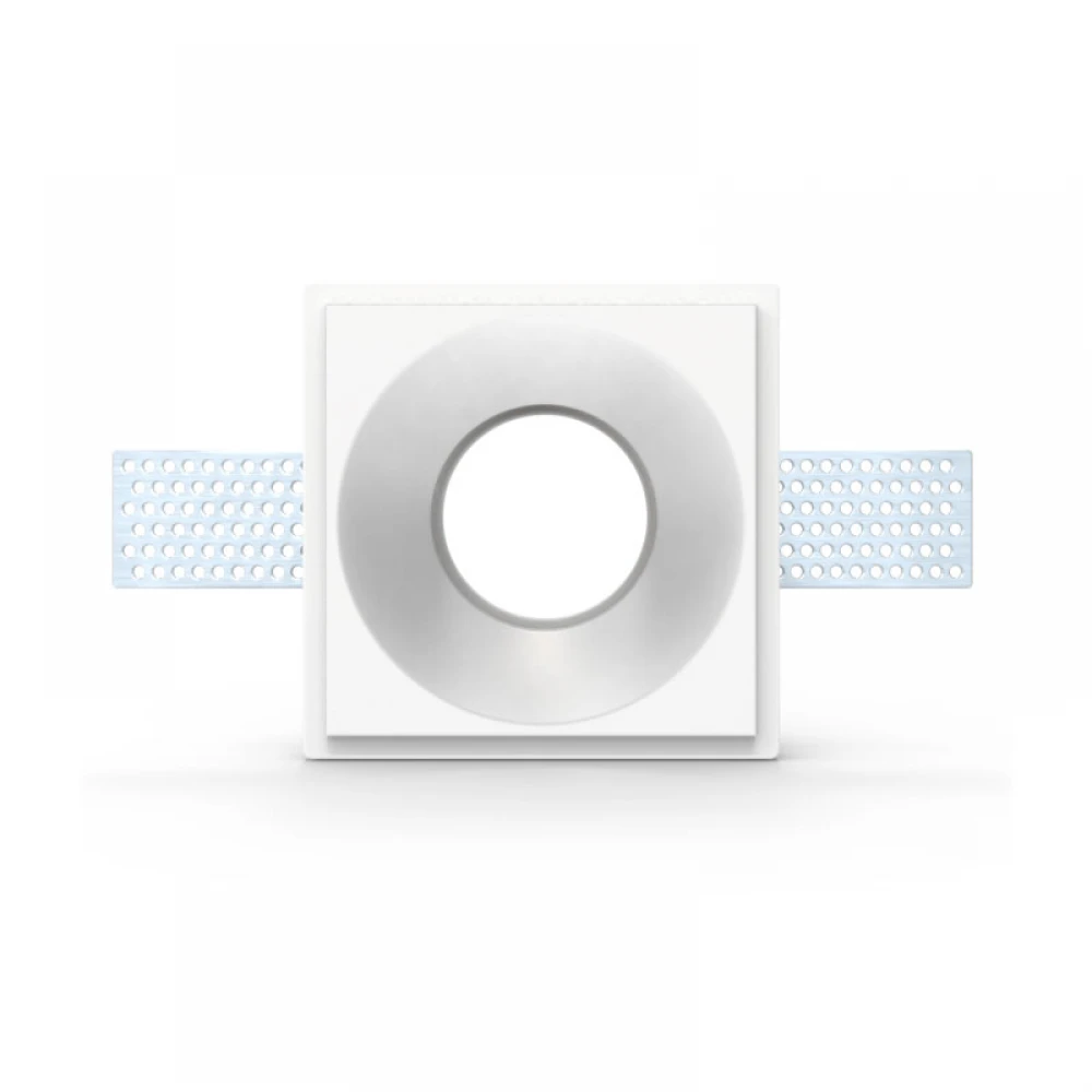 Γύψινο Χωνευτό Σποτ Οροφής Στρογγυλό 100x100mm 1x GU10 max 50W D664 - UNIVERSE