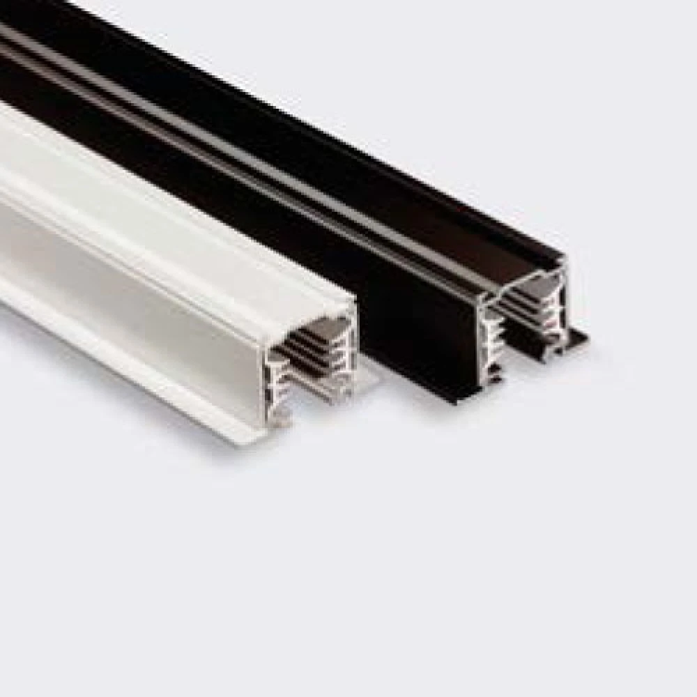 Τριφασική Ράγα Φωτισμού Χωνευτή Τετράγωνη Λευκή -  1 Μέτρο IVELA