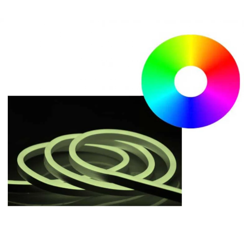 LED Neon Flex DOME Φωτοσωλήνας RGB 10W /m IP65 230V DIMMABLE - Universe