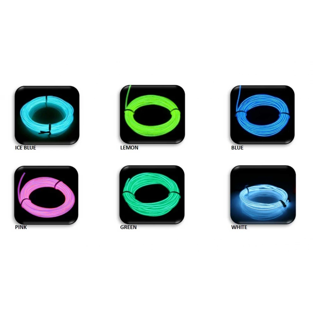 NEON FLUORESCENT LIGHT BLUE 3m ΜΕ ΤΡΟΦΟΔΟΤΙΚΟ ΜΠΑΤΑΡΙΑΣ (2ΧΑΑ not icl.) UNIVERSE