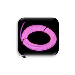 NEON FLUORESCENT ΡΟΖ 3m ΜΕ ΤΡΟΦΟΔΟΤΙΚΟ ΜΠΑΤΑΡΙΑΣ (2ΧΑΑ not icl.) UNIVERSE