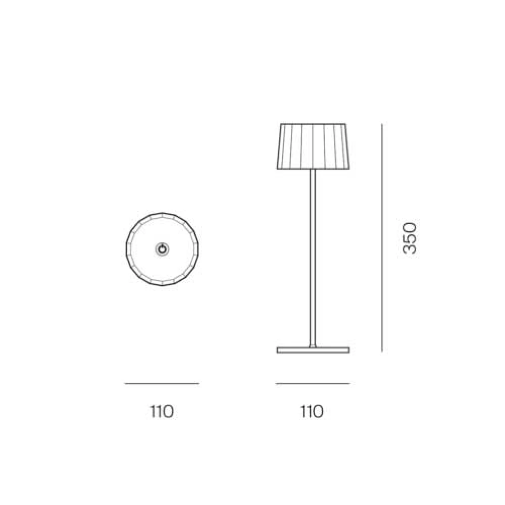 LED Ασύρματο Επαναφορτιζόμενο Φορητό Φωτιστικό Rust 2.2W IP65 TWIGGY LESS - LOGICA