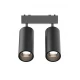 Slim 48V Magnetic Double Track Spot Light 2x9W Ra90 για ΡΑΓΑ SLIM ΜΑΥΡΟ - UNIVERSE