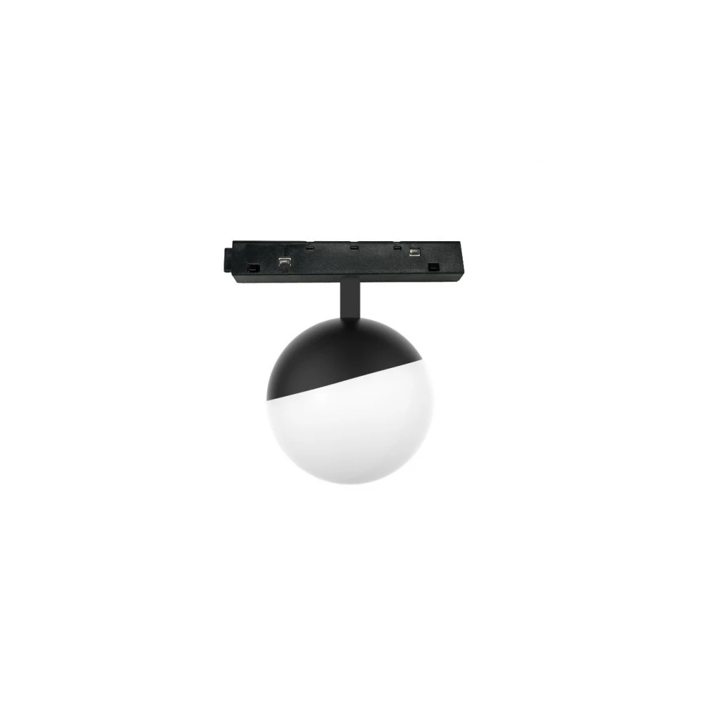 Standard 48V Magnetic Soft Light 6W RA90 Osram Led Για ΜΑΓΝΗΤΙΚΗ ΡΑΓΑ Χωνευτή Standard 48v Μαύρο - UNIVERSE