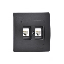 LILLIUM ΠΡ.DATA RJ45 2ΠΛ.C5 ΜΑΥΡΟ ΜΑΤ MAKEL