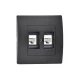 LILLIUM ΠΡ.DATA RJ45 2ΠΛ.C5 ΜΑΥΡΟ ΜΑΤ MAKEL