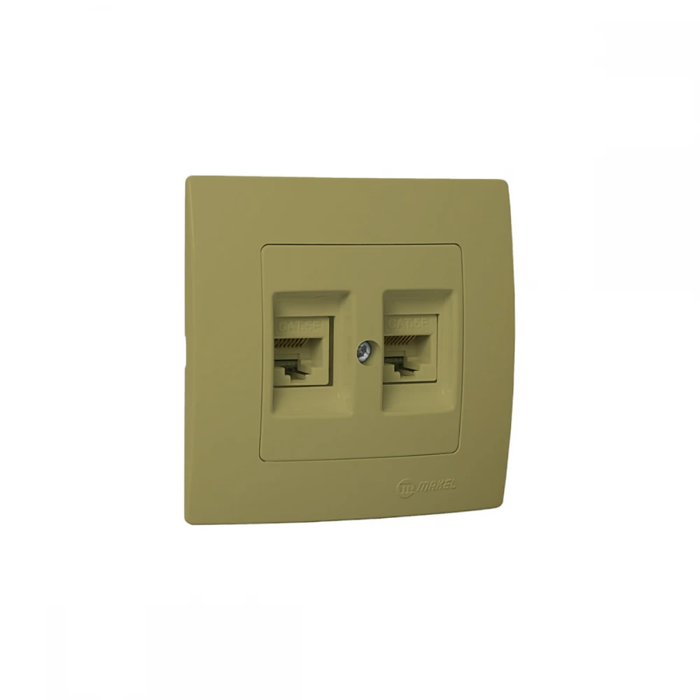 LILLIUM ΠΡ.DATA RJ45 2ΠΛ.C5 ΧΡΥΣΟ ΜΑΤ MAKEL