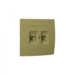 LILLIUM ΠΡ.DATA RJ45 2ΠΛ.C5 ΧΡΥΣΟ ΜΑΤ MAKEL