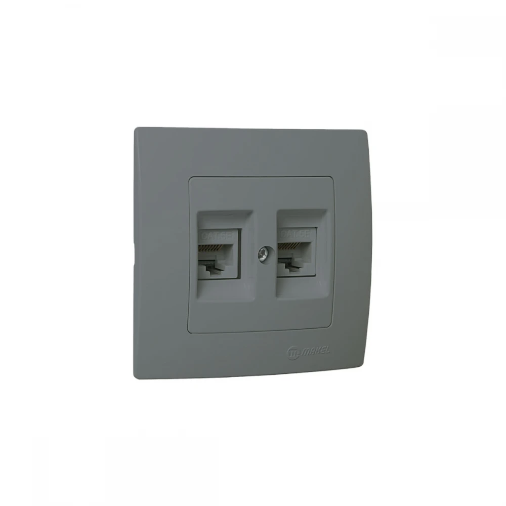 LILLIUM ΠΡ.DATA RJ45 2ΠΛ.C5 ΑΣΗΜΙ ΜΑΤ MAKEL