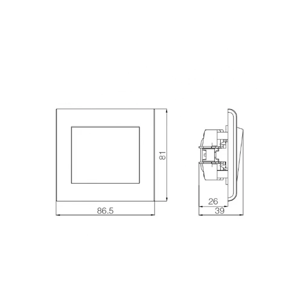 LILLIUM ΠΡ.DATA RJ45 2ΠΛ.C6 ΧΡΥΣΟ ΜΑΤ MAKEL