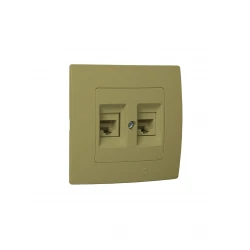 LILLIUM ΠΡ.DATA RJ45 2ΠΛ.C6 ΧΡΥΣΟ ΜΑΤ MAKEL