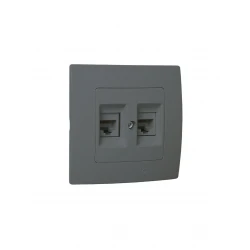 LILLIUM ΠΡ.DATA RJ45 2ΠΛ.C6 ΑΣΗΜΙ ΜΑΤ MAKEL